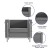 Flash Furniture ZB-REGAL-810-SET-GY-GG Hercules Regal Series Reception Set in Gray LeatherSoft addl-4