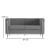 Flash Furniture ZB-REGAL-810-SET-GY-GG Hercules Regal Series Reception Set in Gray LeatherSoft addl-8