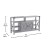 Flash Furniture ZG-025-CGY-GG 60" Coastal Gray TV Stand with Storage Cabinets and Shelves addl-4