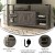Flash Furniture ZG-025-GY-GG 60" Gray Wash TV Stand with Storage Cabinets and Shelves addl-3