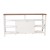Flash Furniture ZG-025-WH-GG 60" Modern White/Rustic Oak TV Stand with Storage Cabinets and Shelves addl-7