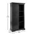 Flash Furniture ZG-026-BLK-GG 36" Black Rustic Farmhouse Storage Cabinet Bookcase with Sliding Barn Door addl-4