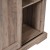Flash Furniture ZG-026-GRYWSH-GG 36" Gray Wash Rustic Farmhouse Storage Cabinet Bookcase with Sliding Barn Doors addl-8