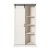 Flash Furniture ZG-026-WHT-GG 36" White Rustic Farmhouse Storage Cabinet Bookcase with Sliding Barn Door addl-10
