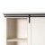 Flash Furniture ZG-026-WHT-GG 36" White Rustic Farmhouse Storage Cabinet Bookcase with Sliding Barn Door addl-12