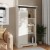 Flash Furniture ZG-026-WHT-GG 36" White Rustic Farmhouse Storage Cabinet Bookcase with Sliding Barn Door addl-1
