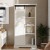Flash Furniture ZG-026-WHT-GG 36" White Rustic Farmhouse Storage Cabinet Bookcase with Sliding Barn Door addl-5