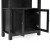 Flash Furniture ZG-027-BLK-GG Black Modern Farmhouse 3 Upper Shelf Wooden Bookcase with Glass Door Storage Cabinet addl-11
