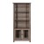 Flash Furniture ZG-027-GRYWSH-GG Gray Wash Modern Farmhouse 3 Upper Shelf Wooden Bookcase with Glass Door Storage Cabinet addl-10
