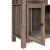 Flash Furniture ZG-027-GRYWSH-GG Gray Wash Modern Farmhouse 3 Upper Shelf Wooden Bookcase with Glass Door Storage Cabinet addl-11