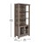 Flash Furniture ZG-027-GRYWSH-GG Gray Wash Modern Farmhouse 3 Upper Shelf Wooden Bookcase with Glass Door Storage Cabinet addl-4