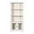 Flash Furniture ZG-027-WHT-GG White Modern Farmhouse 3 Upper Shelf Wooden Bookcase with Glass Door Storage Cabinet addl-10