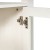 Flash Furniture ZG-027-WHT-GG White Modern Farmhouse 3 Upper Shelf Wooden Bookcase with Glass Door Storage Cabinet addl-8