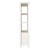 Flash Furniture ZG-027-WHT-GG White Modern Farmhouse 3 Upper Shelf Wooden Bookcase with Glass Door Storage Cabinet addl-9