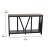 Flash Furniture ZG-034-BK-WAL-GG Farmhouse 2-Tier Console Walnut Finish Accent Table with Black Frame addl-4