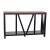 Flash Furniture ZG-034-BK-WAL-GG Farmhouse 2-Tier Console Walnut Finish Accent Table with Black Frame addl-7