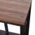 Flash Furniture ZG-034-BK-WAL-GG Farmhouse 2-Tier Console Walnut Finish Accent Table with Black Frame addl-8
