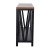 Flash Furniture ZG-034-BK-WAL-GG Farmhouse 2-Tier Console Walnut Finish Accent Table with Black Frame addl-9
