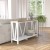 Flash Furniture ZG-034-WH-WOAK-GG Farmhouse 2-Tier Console Warm Oak Finish Accent Table with White Frame addl-5
