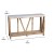 Flash Furniture ZG-034-WOAK-CONC-GG Farmhouse 2-Tier Accent Table -Warm Oak Finish Engineered Wood Frame - Concrete Finish Tabletop addl-4
