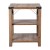 Flash Furniture ZG-035-OAK-GG Farmhouse Wooden 3 Tier Rustic Oak End Table with Black Accents and Cross Bracing addl-8