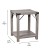 Flash Furniture ZG-036-GY-GG Farmhouse Wooden 2 Tier Gray Wash End Table with Black Accents and Cross Bracing addl-4