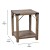 Flash Furniture ZG-036-OAK-GG Farmhouse Wooden 2 Tier Rustic Oak End Table with Black Accents and Cross Bracing addl-4