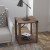 Flash Furniture ZG-036-OAK-GG Farmhouse Wooden 2 Tier Rustic Oak End Table with Black Accents and Cross Bracing addl-5