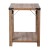 Flash Furniture ZG-036-OAK-GG Farmhouse Wooden 2 Tier Rustic Oak End Table with Black Accents and Cross Bracing addl-8