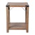 Flash Furniture ZG-036-OAK-GG Farmhouse Wooden 2 Tier Rustic Oak End Table with Black Accents and Cross Bracing addl-9