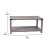 Flash Furniture ZG-037-GY-GG Farmhouse Wooden 2 Tier Gray Wash Coffee Table with Black Accents and Cross Bracing addl-4