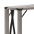 Flash Furniture ZG-038-GY-GG Farmhouse Wooden 2 Tier Gray Wash Entry Table with Black Accents and Cross Bracing addl-8