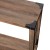 Flash Furniture ZG-038-OAK-GG Farmhouse Wooden 2 Tier Rustic Oak Entry Table with Black Accents and Cross Bracing addl-7