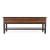Flash Furniture ZG-075-WAL-GG Farmhouse Walnut Entryway Storage Bench with Lower Shelf addl-10