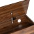 Flash Furniture ZG-075-WAL-GG Farmhouse Walnut Entryway Storage Bench with Lower Shelf addl-12