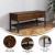Flash Furniture ZG-075-WAL-GG Farmhouse Walnut Entryway Storage Bench with Lower Shelf addl-3