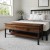 Flash Furniture ZG-075-WAL-GG Farmhouse Walnut Entryway Storage Bench with Lower Shelf addl-6