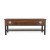 Flash Furniture ZG-075-WAL-GG Farmhouse Walnut Entryway Storage Bench with Lower Shelf addl-7