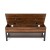 Flash Furniture ZG-075-WAL-GG Farmhouse Walnut Entryway Storage Bench with Lower Shelf addl-8