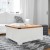 Flash Furniture ZG-ZP-030-WT-GG 35.75" Farmhouse Storage Coffee Table with Hinged Lift Top, Hidden Storage, White/Rustic Oak addl-1