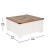 Flash Furniture ZG-ZP-030-WT-GG 35.75" Farmhouse Storage Coffee Table with Hinged Lift Top, Hidden Storage, White/Rustic Oak addl-4