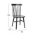 Flash Furniture ZH-8101WR-BK-2-GG Commercial Black Wood Armless Spindle Back Chairs, Set of 2 addl-5