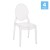 Flash Furniture ZH-GHOST-OVR-4-GG Transparent Crystal Extra Wide Resin Ghost Chairs Set of 4 addl-2