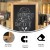 Flash Furniture 10-HFKHD-GDIS-CRE8-622315-GG Canterbury Torched Wood Tabletop Magnetic Chalkboards with Metal Scrolled Legs, 12" x 17", Set of 10 addl-4