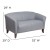Flash Furniture 111-2-GY-GG Hercules Imperial Series Gray LeatherSoft Loveseat addl-5