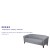 Flash Furniture 111-3-GY-GG Hercules Imperial Series Gray LeatherSoft Sofa addl-3