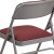 Flash Furniture 2-AW-MC309AF-BG-GG Hercules Curved Triple Braced & Double Hinged Burgundy Patterned Fabric Metal Folding Chair, 2/Pack addl-8