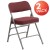 Flash Furniture 2-AW-MC320AF-BG-GG Hercules Premium Curved Triple Braced & Double Hinged Burgundy Fabric Metal Folding Chair, 2 Pack addl-2