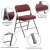 Flash Furniture 2-AW-MC320AF-BG-GG Hercules Premium Curved Triple Braced & Double Hinged Burgundy Fabric Metal Folding Chair, 2 Pack addl-5