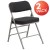 Flash Furniture 2-AW-MC320AF-BK-GG Hercules Premium Curved Triple Braced & Double Hinged Black Pin-Dot Fabric Metal Folding Chair, 2 Pack addl-2